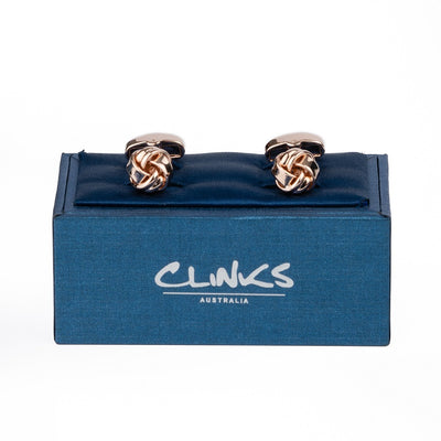 Rose Gold Knot Cufflinks