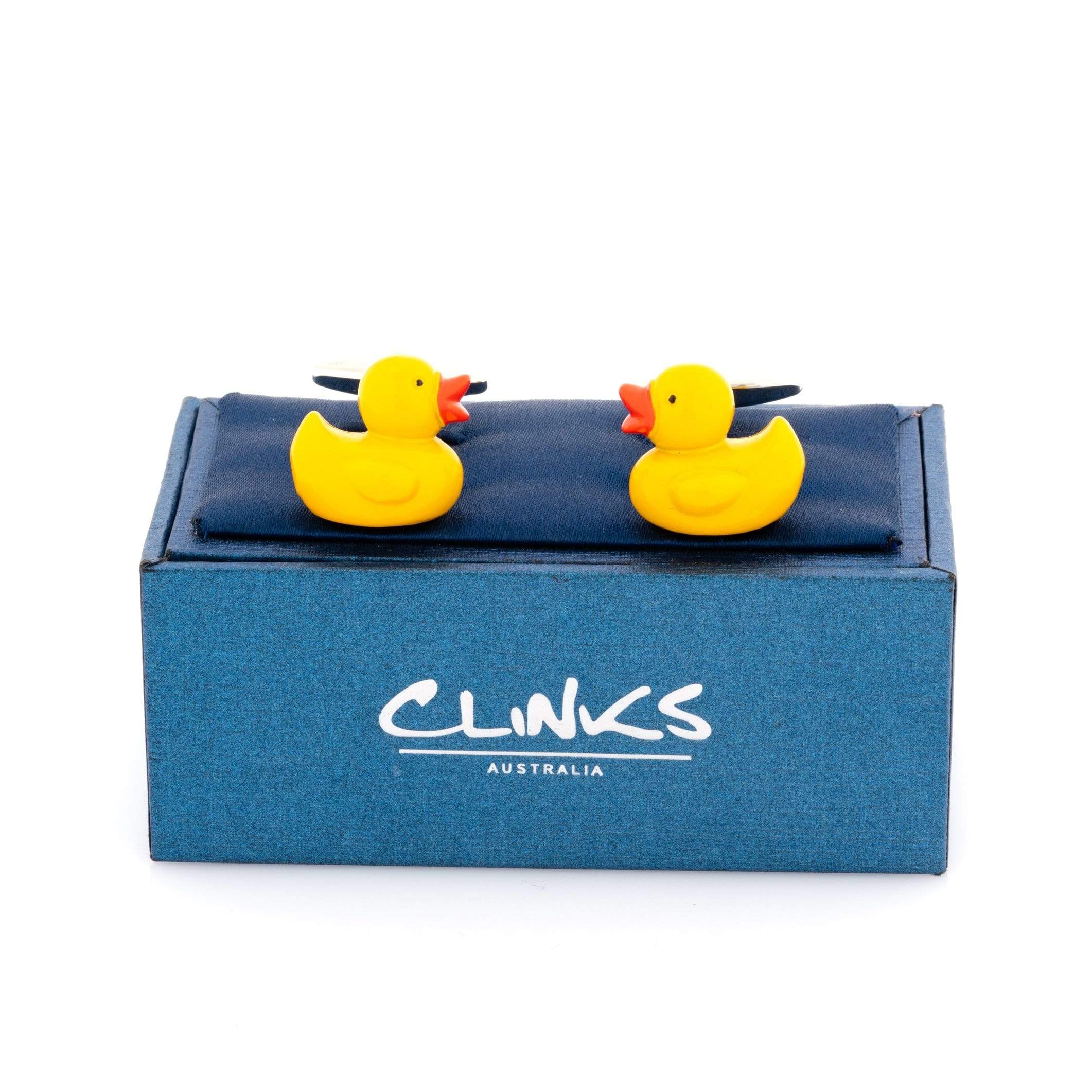 Yellow Rubber Duckie Cufflinks Novelty Cufflinks Clinks Australia 