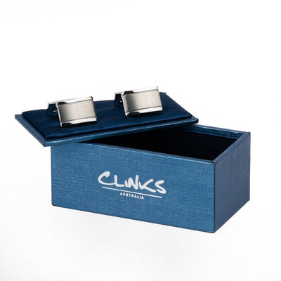 Classic Curve Silver Cufflinks