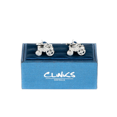 Silver Tractor Cufflinks