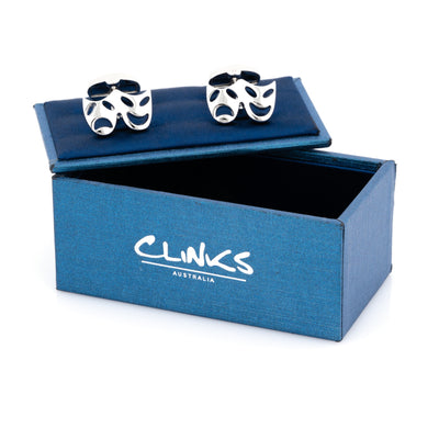 Silver Mask Cufflinks