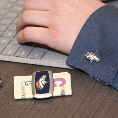 Denver Broncos Cufflinks, Novelty Cufflinks, CL6042, Mens Cufflinks, Cufflinks, Cuffed, Clinks, Clinks Australia