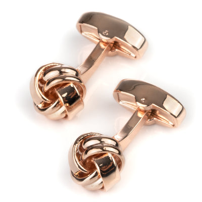 Rose Gold Knot Cufflinks