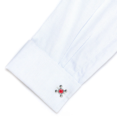 Red & Blue Hot & Cold Tap Cufflinks