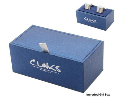 Silver Aqua and Blue Knot Cufflinks