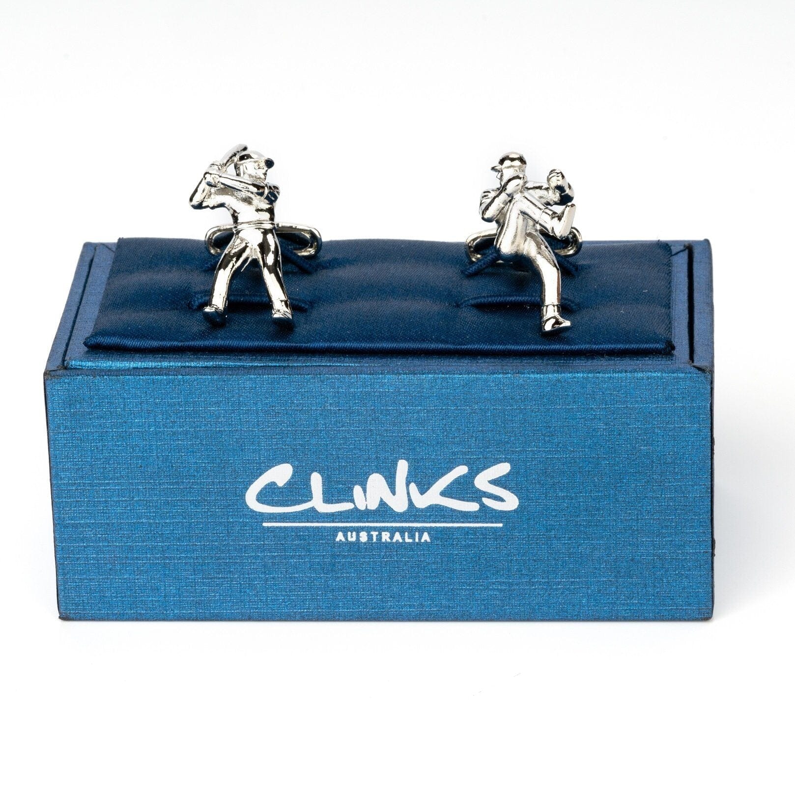 Baseball Pitcher and Batter Cufflinks Novelty Cufflinks Clinks Australia 