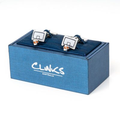 Basketball Backboard and Ring Cufflinks