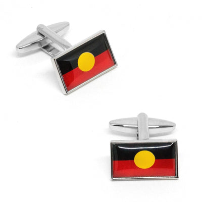 Australian Aboriginal Flag Cufflinks