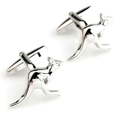 Australian Silver Kangaroo Cufflinks