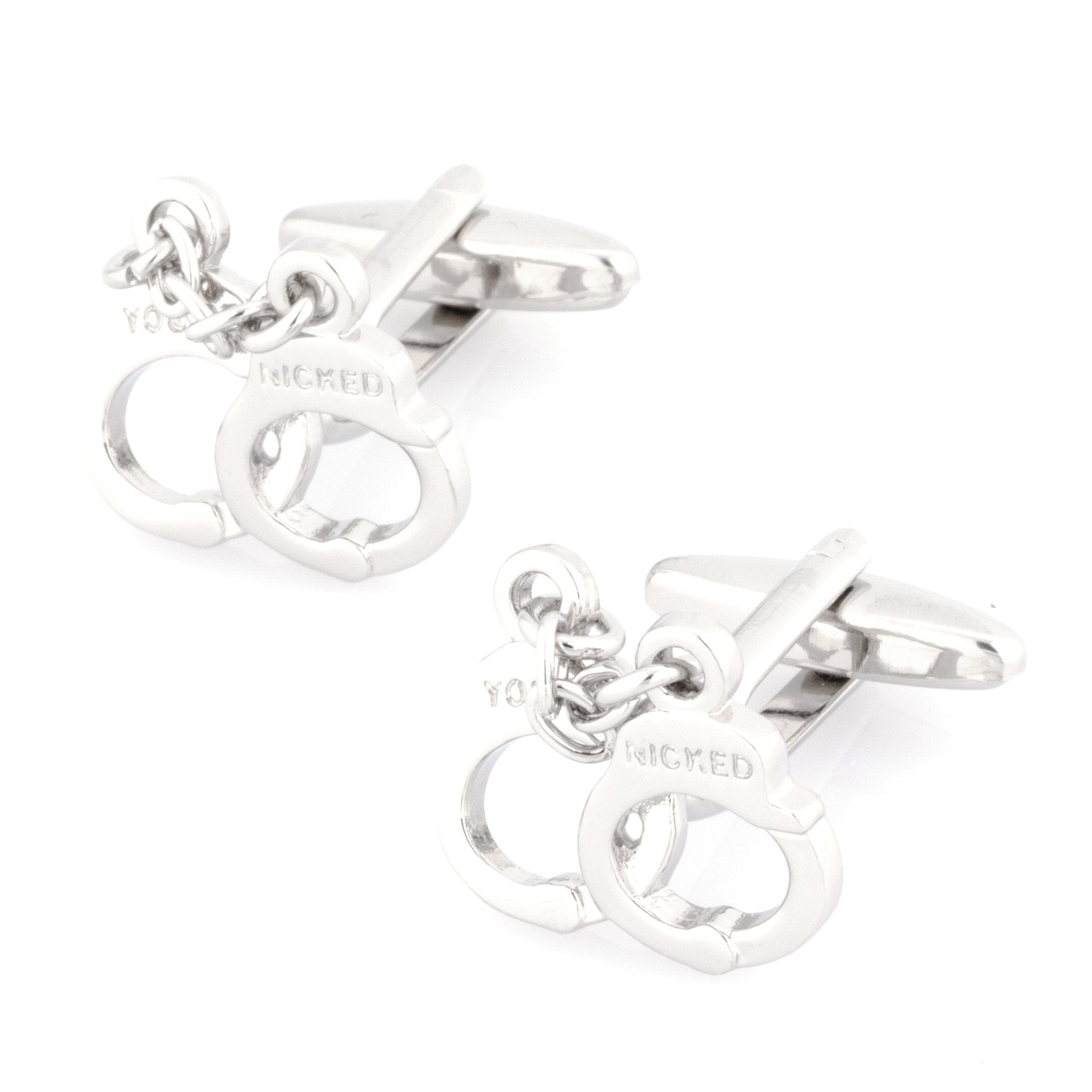 Silver Handcuff Cufflinks Novelty Cufflinks Clinks Australia 