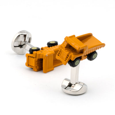 Yellow Dump Truck Cufflinks