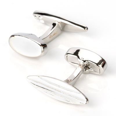 Silver Surfboard Cufflinks