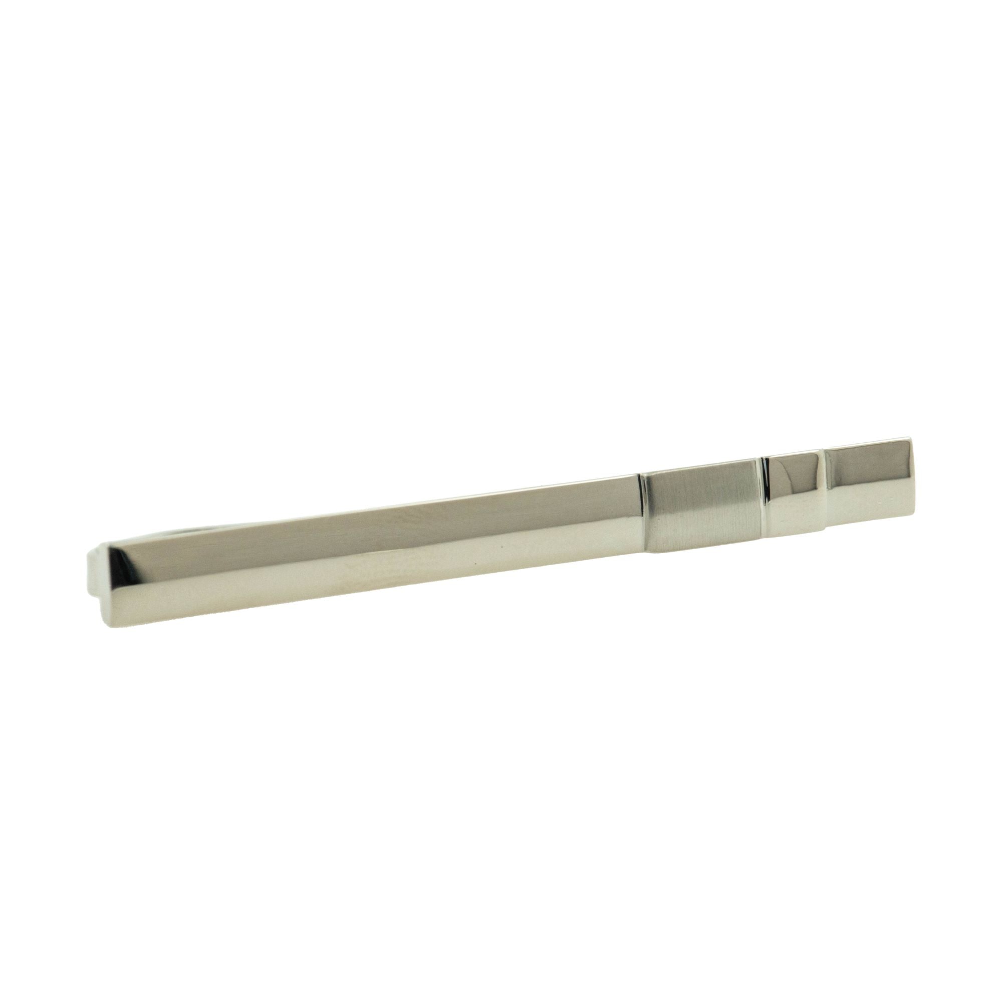 Block Silver Tie Bar