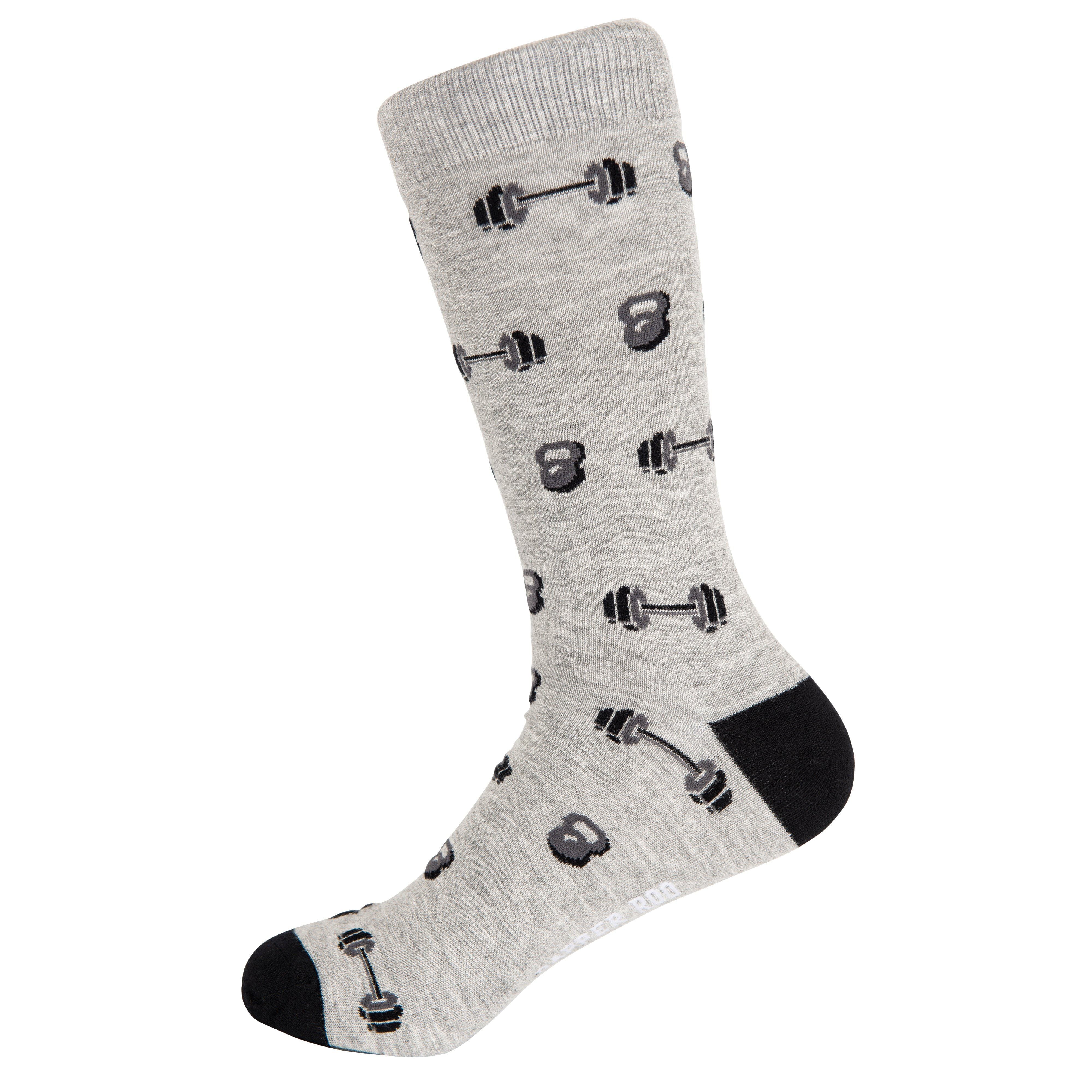 Weighty Dumbbells Bamboo Socks by Dapper Roo Socks Dapper Roo 