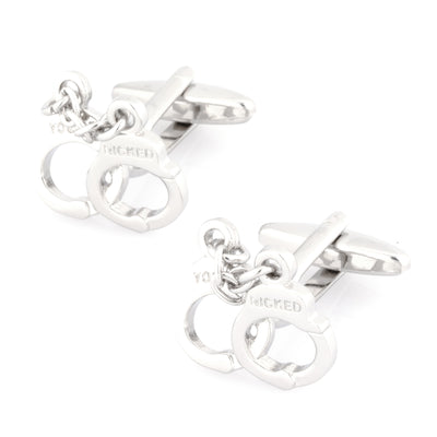 Silver Handcuff Cufflinks