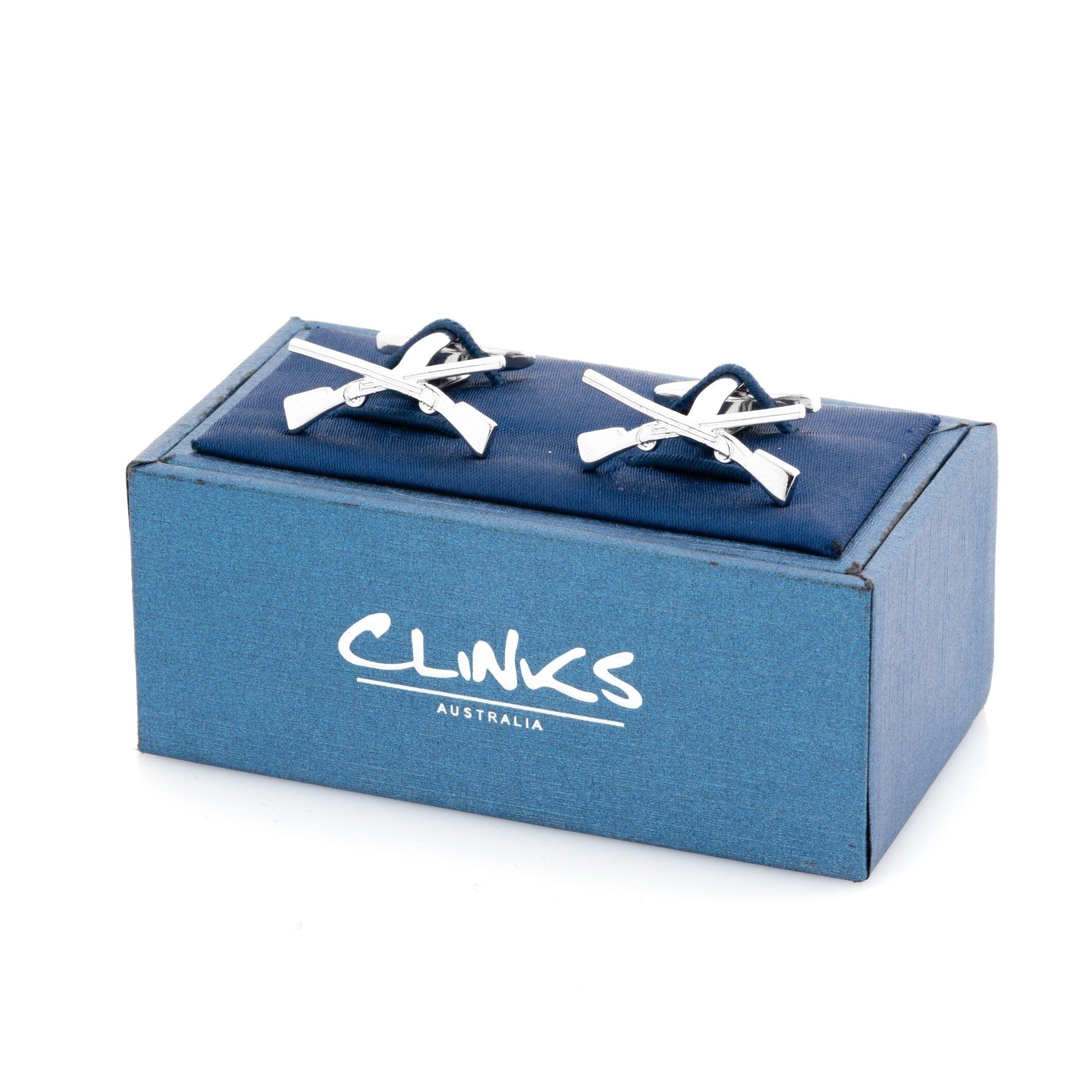 Crossed Rifle Cufflinks Novelty Cufflinks Clinks Australia 