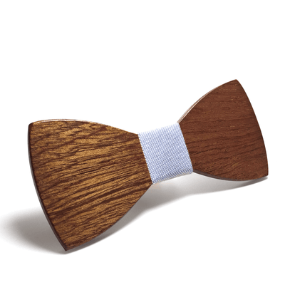 Dark Wood Light Cork Adult Bow Tie