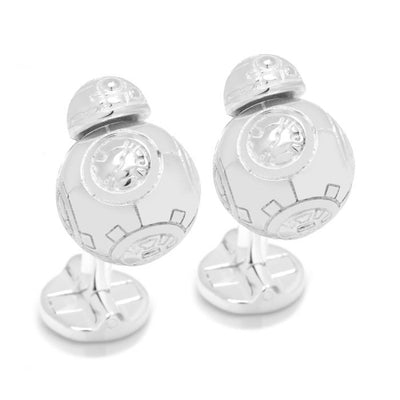 Sterling Silver 3D BB-8 Star Wars Cufflinks