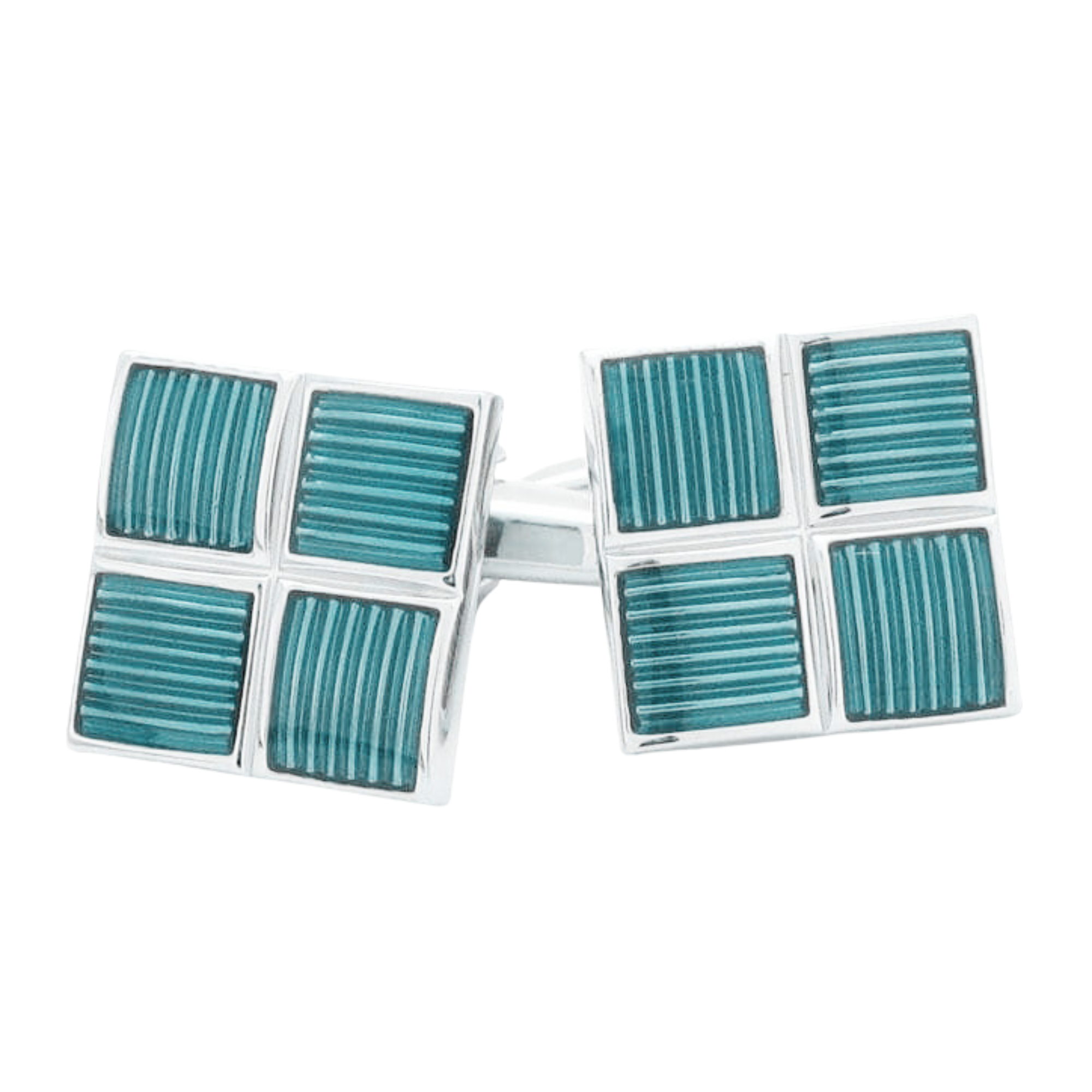 Metallic Blue Cufflinks