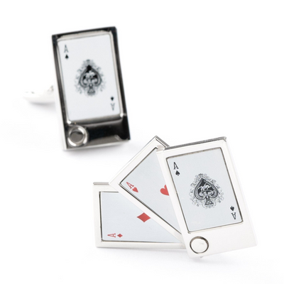 "Flip Out" Playing Cards Cufflinks