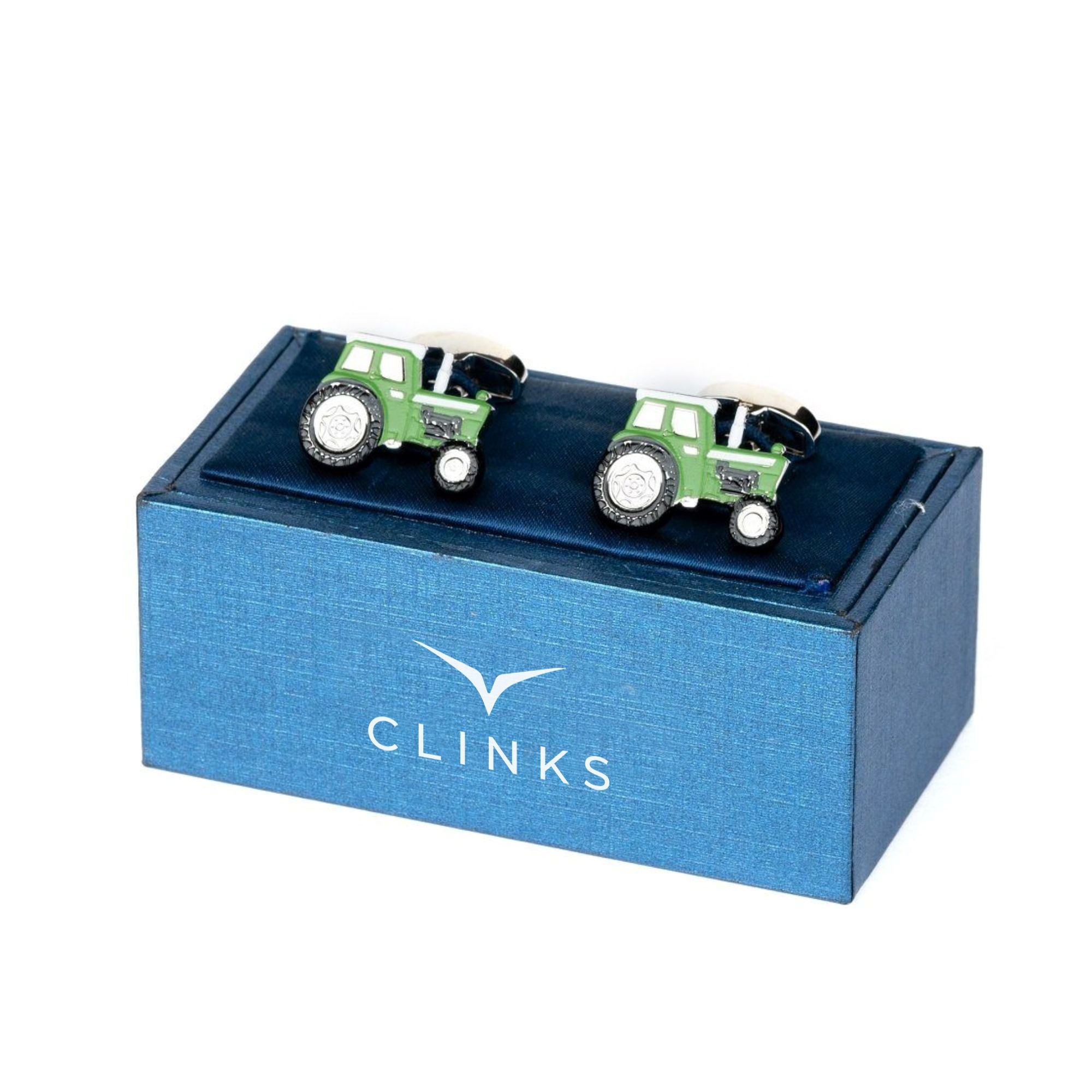 Green Farm Tractor Cufflinks Novelty Cufflinks Clinks Australia 