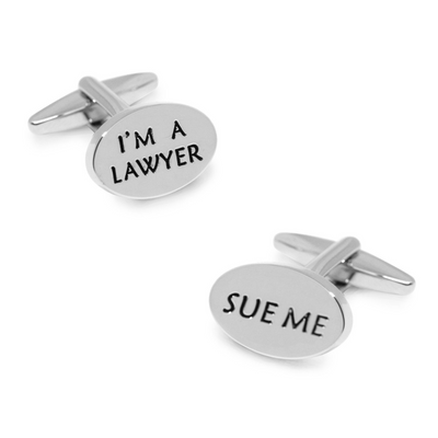 "Sue Me, I'm a Lawyer" Cufflinks