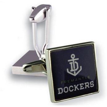 Colour Fremantle Dockers Logo AFL Cufflinks