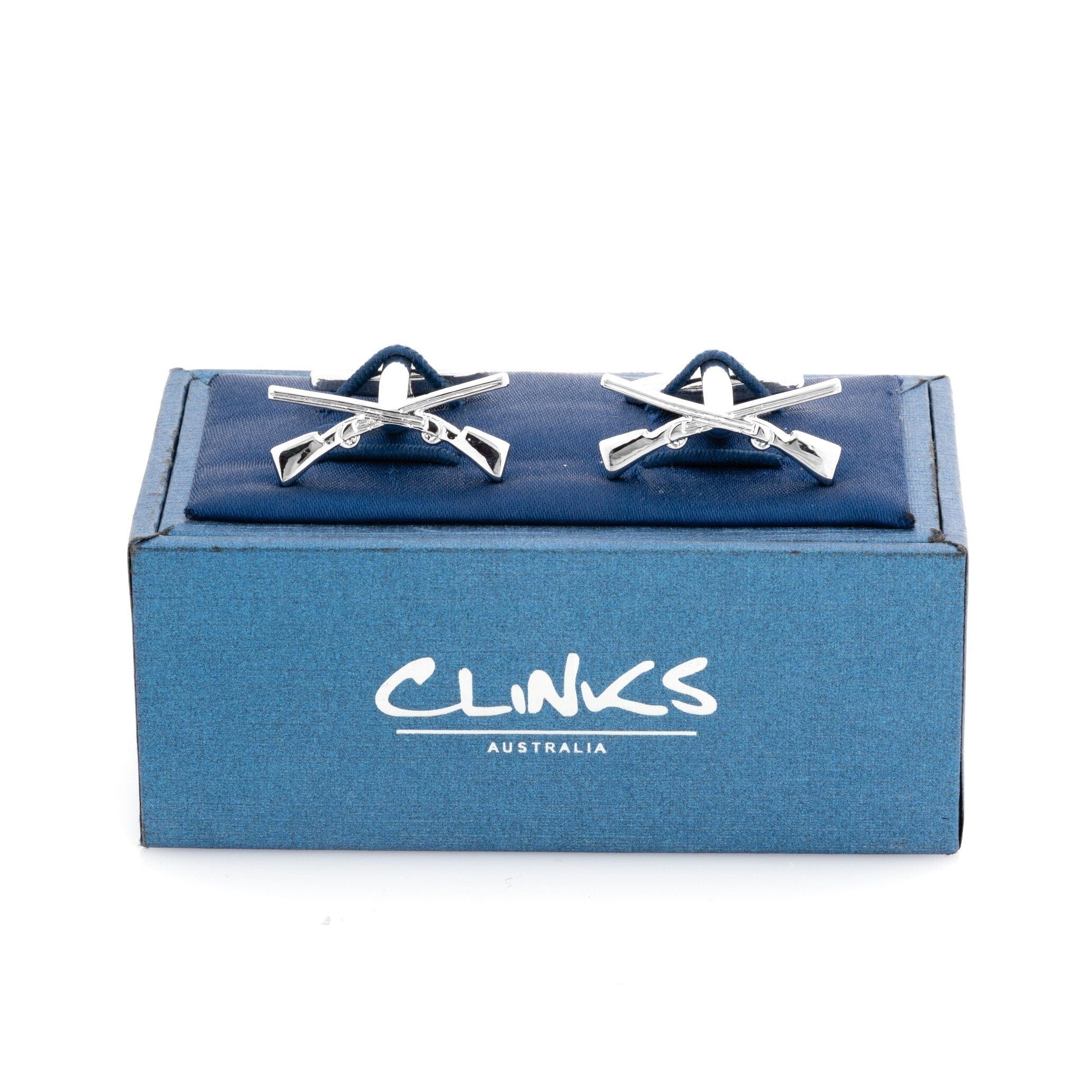Crossed Rifle Cufflinks Novelty Cufflinks Clinks Australia 