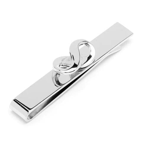 Silver Infinity Tie Bar Tie Clips Clinks 