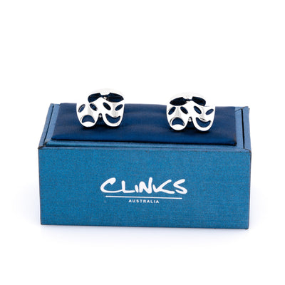 Silver Mask Cufflinks