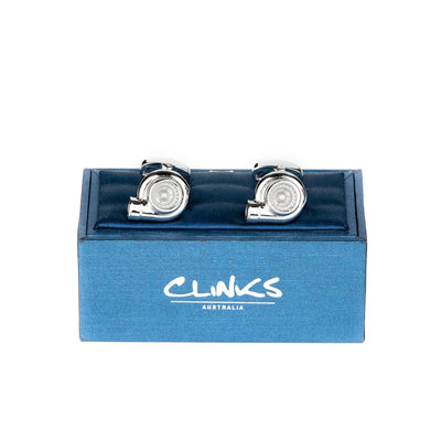 Silver Turbo Cufflinks