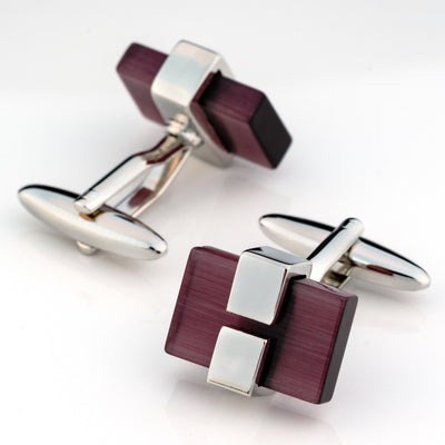 Charcoal Ice Cateye Cufflinks