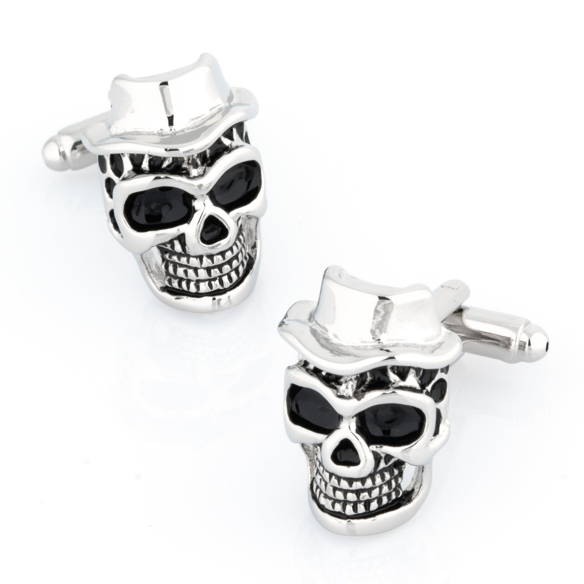 Skull with Top Hat Cufflinks