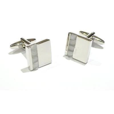 Grey Catseye Square Cufflinks