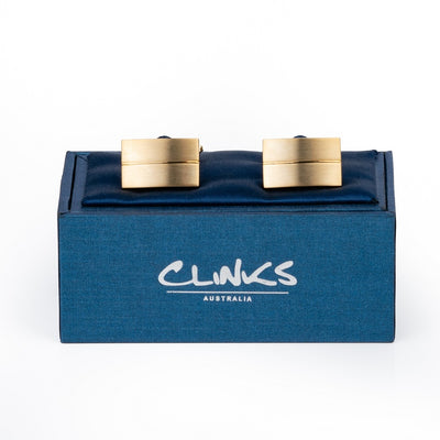 Classic Gold - Single Line Cufflinks, Classic & Modern Cufflinks, CL1305, Mens Cufflinks, Cufflinks, Cuffed, Clinks, Clinks Australia