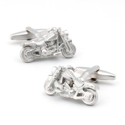 Silver "Harley" Motorbike Cufflinks