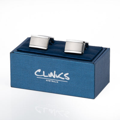 Classic Curve Silver Cufflinks