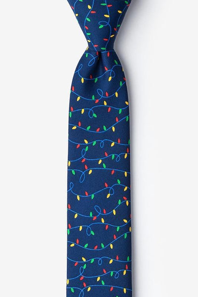 Christmas Lights Skinny Tie