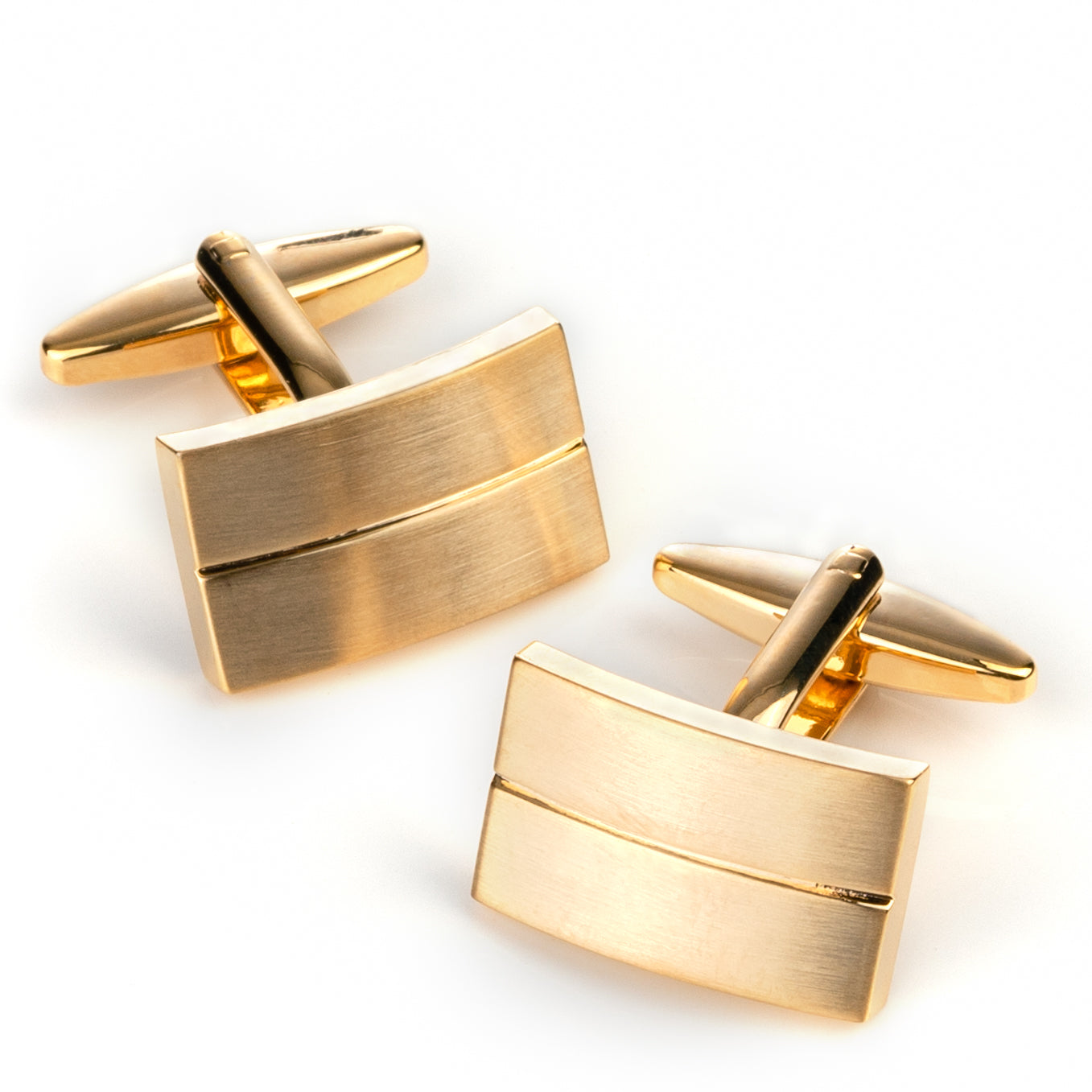 Classic Gold - Single Line Cufflinks, Classic & Modern Cufflinks, CL1305, Mens Cufflinks, Cufflinks, Cuffed, Clinks, Clinks Australia