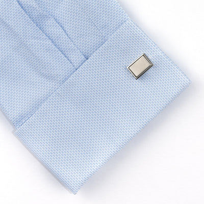 Plain Engravable Rectangle Cufflinks