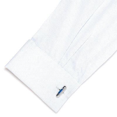 Blue Spirit Level Cufflinks