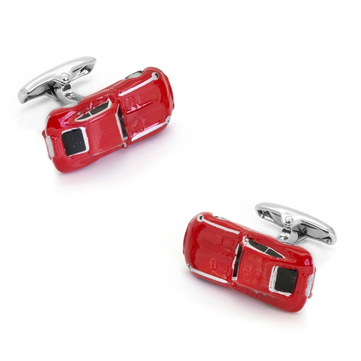 Red Jaguar Style E Type Car Cufflinks