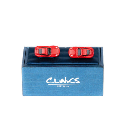 Red Porsche 911 Car Cufflinks