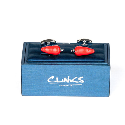 Red Chilli Pepper Cufflinks