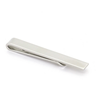 Small Shiny Silver Tie Bar 44m
