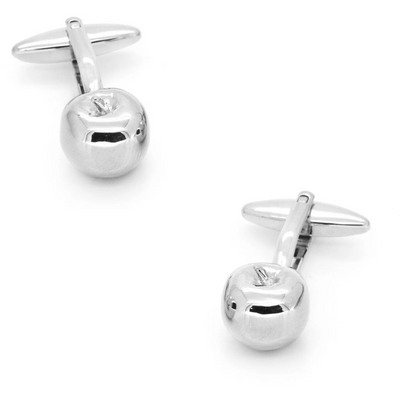 Silver Apple Cufflinks