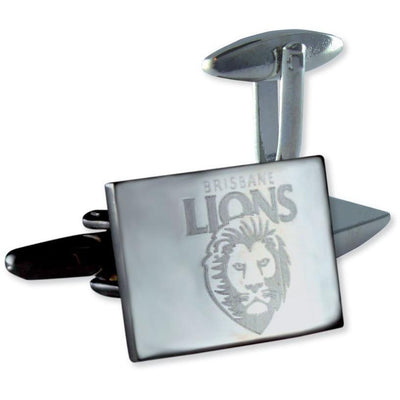 Silver Brisbane Lions AFL Cufflinks