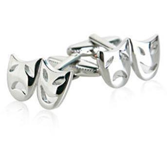 Silver Mask Cufflinks