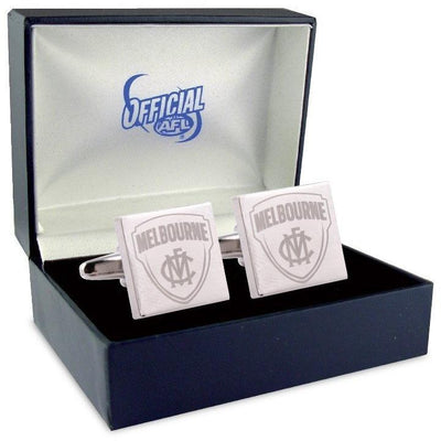 Silver Melbourne FC AFL Cufflinks