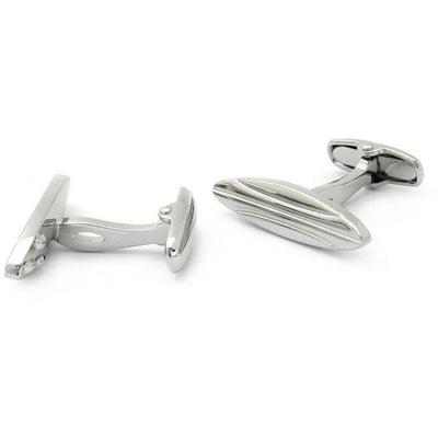 Silver Surfboard Cufflinks